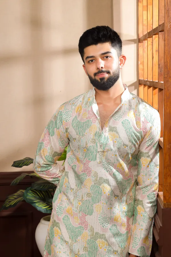 Multicolor__Sequin_Thread_With_Digital_Print_Kurta