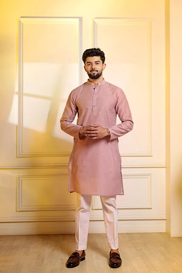 Purple_Cotton_Resham_Butti_Kurta