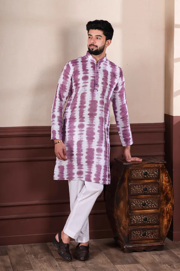 Purple_Linen_Digital_Print_Kurta