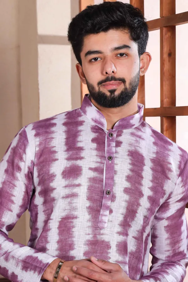 Purple_Linen_Digital_Print_Kurta