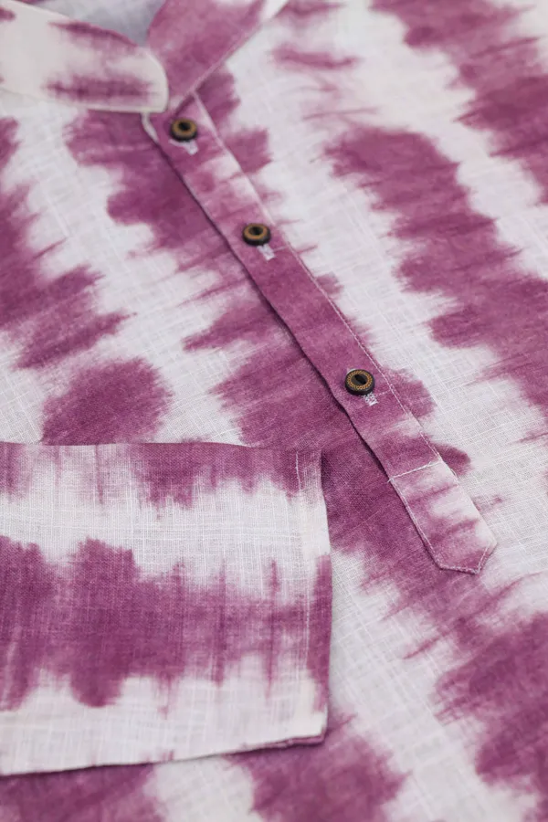Purple_Linen_Digital_Print_Kurta