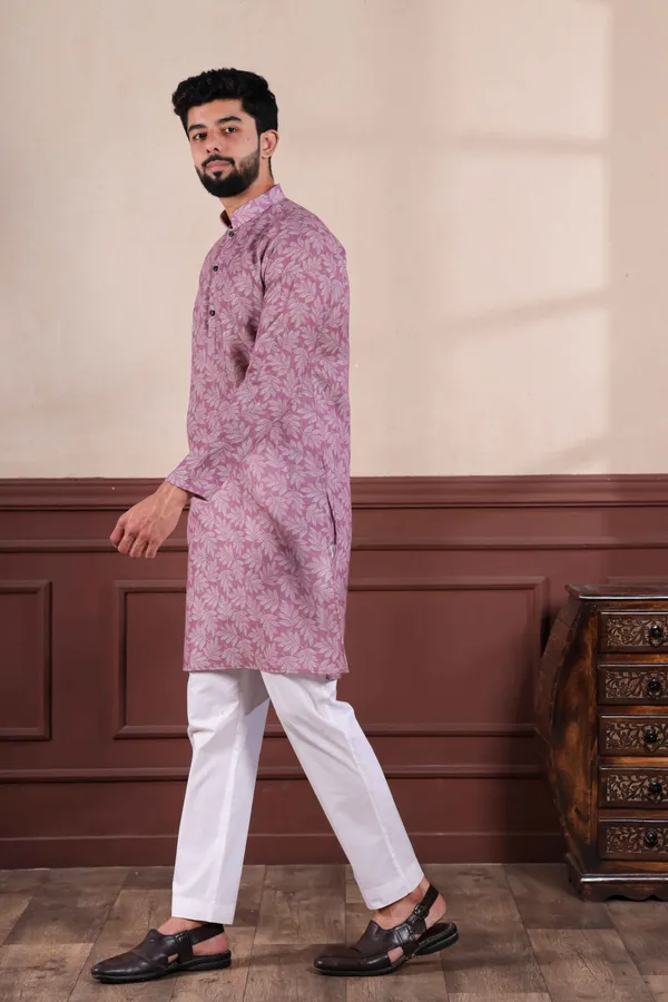 Purple_Linen_Digital_Print_Kurta