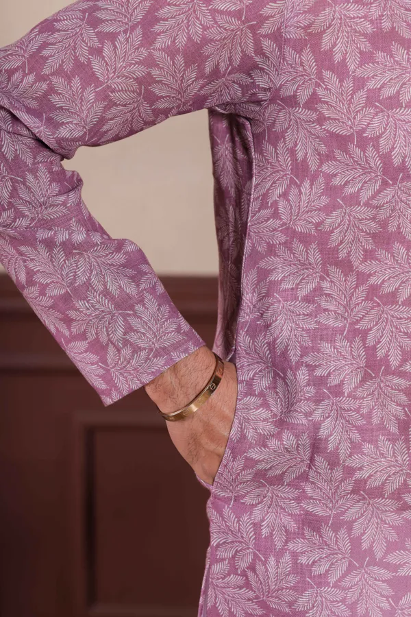Purple_Linen_Digital_Print_Kurta