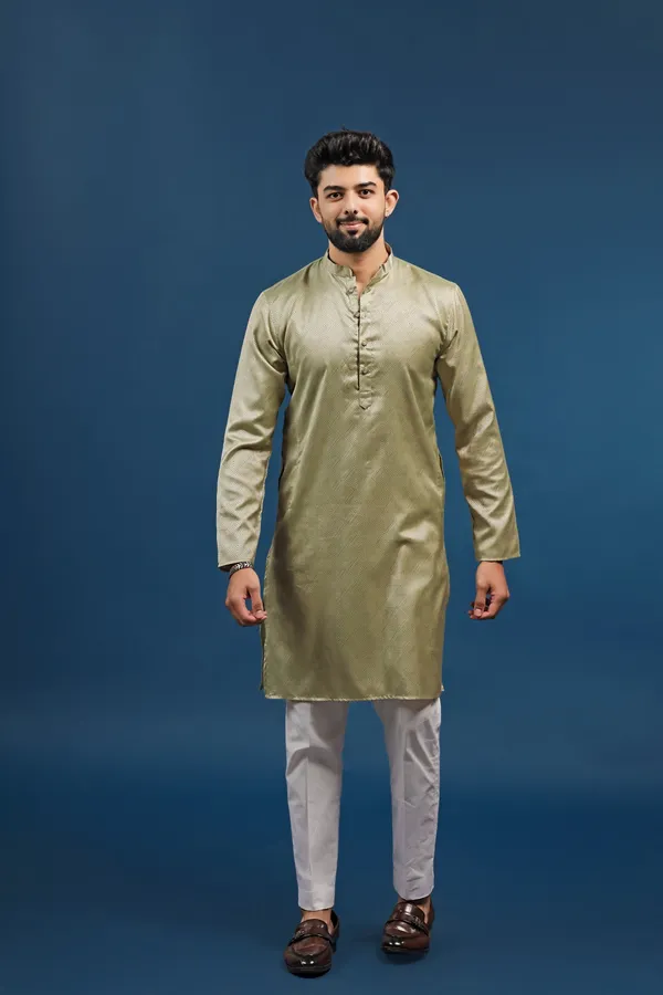 Light_Green_Cotton_Silk_Jacquard_Texture_Ethnic_Set