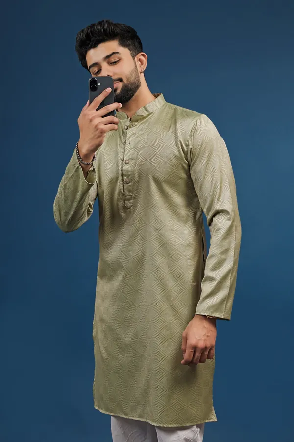 Light_Green_Cotton_Silk_Jacquard_Texture_Ethnic_Set