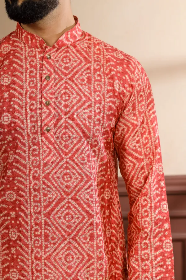 Orange_Cotton_Digital_Print_Kurta