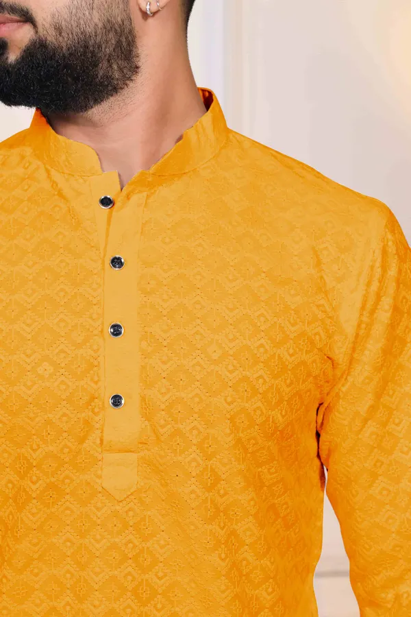 Yeloow_Rayon_Embroidered_with_sequins_Ethnic_Set