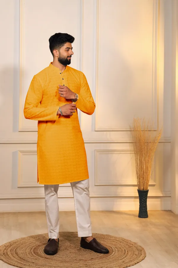 Yeloow_Rayon_Embroidered_with_sequins_Ethnic_Set