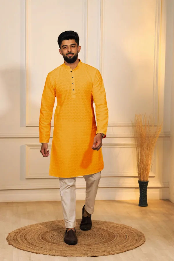 Yeloow_Rayon_Embroidered_with_sequins_Ethnic_Set