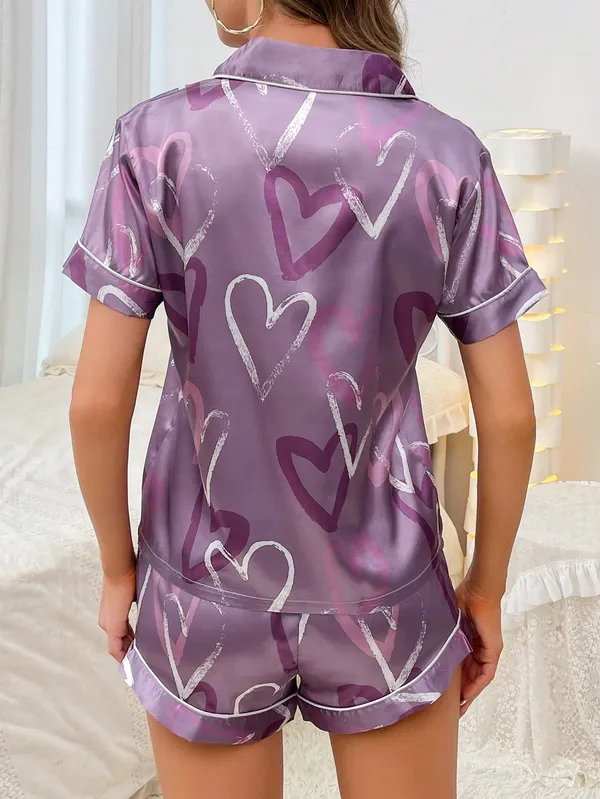 Romantic_Hearts_Satin_2-Piece_Pajama_Set_for_Women_|_Short_Sleeve_Button-Down_Sleepwear_with_Elastic_Waist_Lounge_Shorts_–_Silky_Soft_Nightwear
