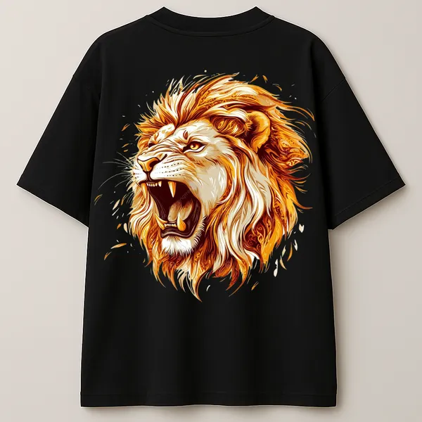 Black_Firemane_Oversized_King_Mode_Edition_T_Shirt_For_Unisex
