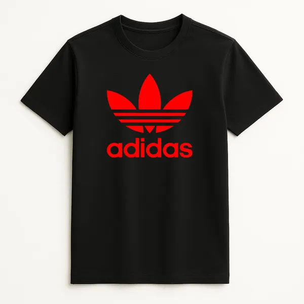 Black_Trefoil_Drip_Regular_Fit_Edition_T_Shirt_For_Unisex