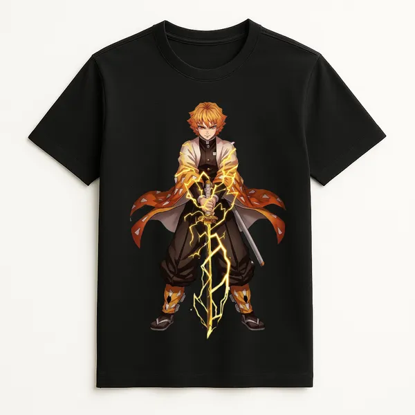 Black_Thunder_Flash_Regular_Fit_Edition_T_Shirt_For_Unisex