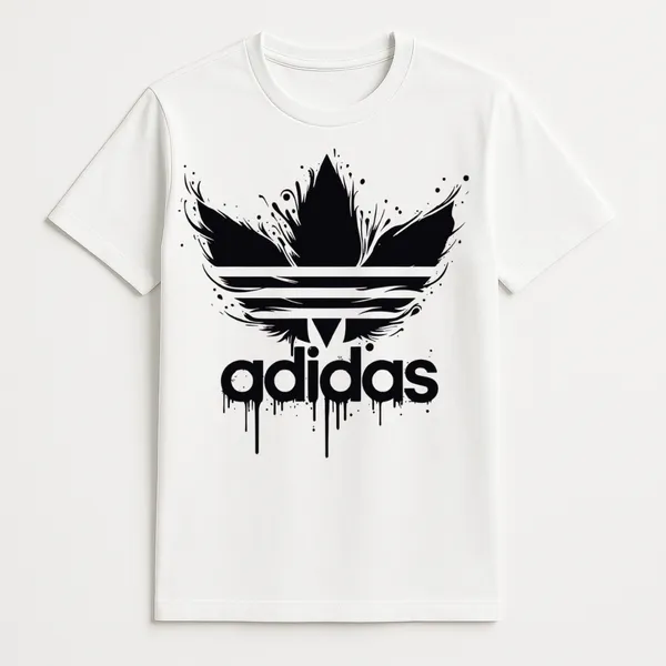 White_Trefoil_Inkfall_Regular_Fit_Edition_T_Shirt_For_Unisex