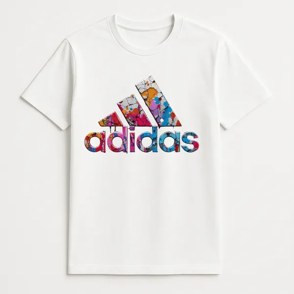 White_Trefoil_Spectrum_Regular_Fit_Edition_T_Shirt_For_Unisex