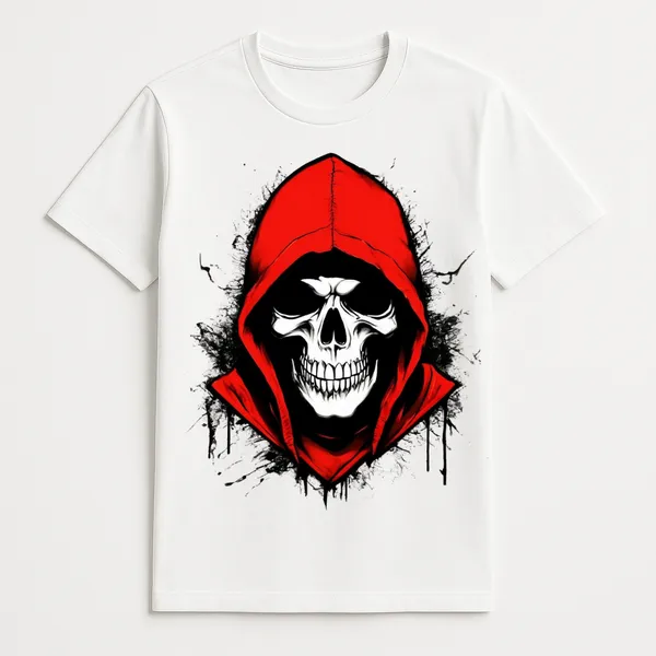 White_Crimson_Reaper_Regular_Fit_Edition_T_Shirt_For_Unisex