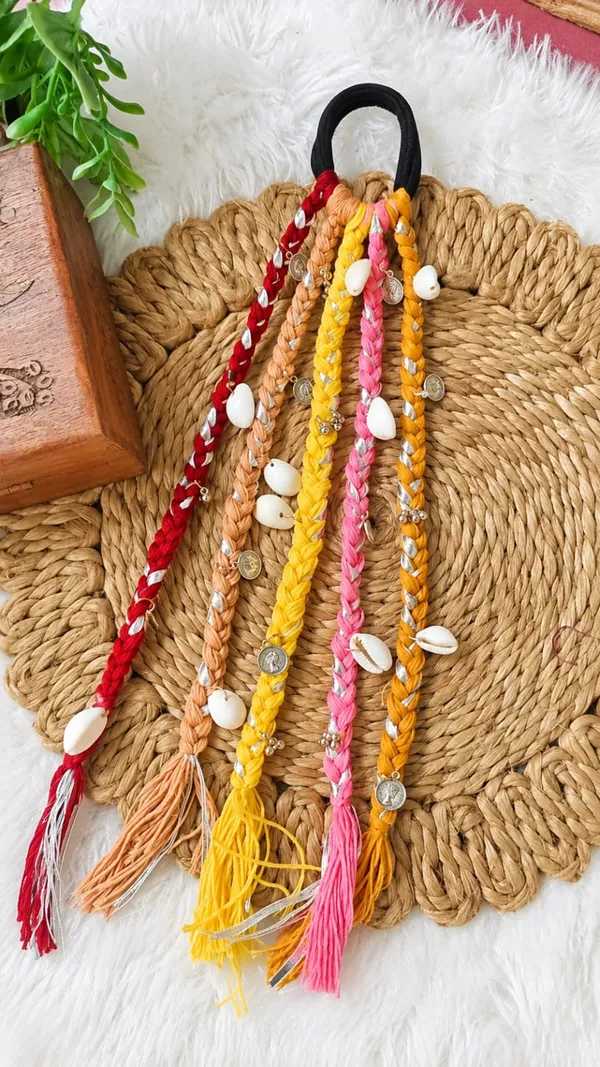 MULTICOLOR_BRAIDED_HAIR_BAND_WITH_SHELL_&_CHARMS_(PACK_OF_2)