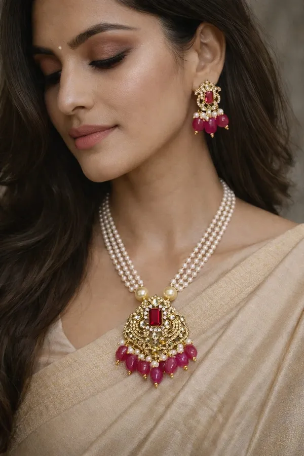 AAROHI_NECKLACE_-_BEAUTIFUL_PEARL_MALA_WITH_AD_STONE_PENDANT_IN_RUBY_PINK