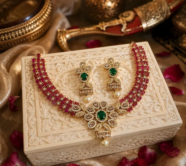 ADVIKA_-_RUBY_KEMP_STONE_CHOKER_NECKLACE_SET