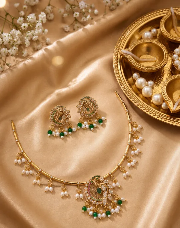 SHILPI_PEACOCK_-_GOLDEN_(AD_DIAMONDS)_HASLI_SET_FOR_WOMEN