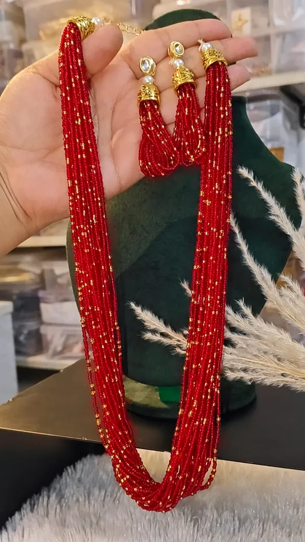 ELEGANT_RED_&_GOLD_MULTI-LAYER_BEADED_MALA