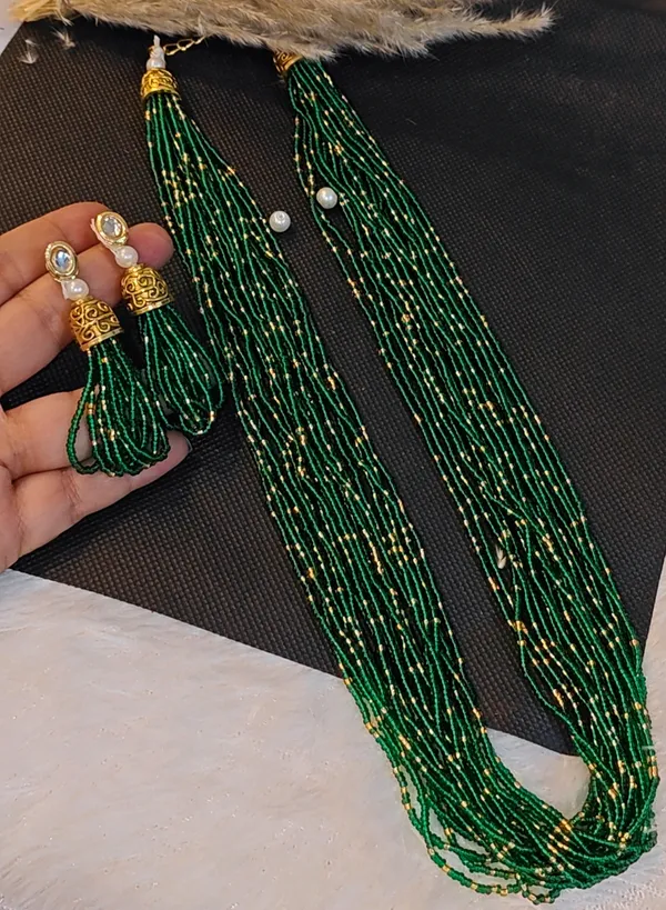 ELEGANT_GREEN_&_GOLD_MULTI-LAYER_BEADED_MALA