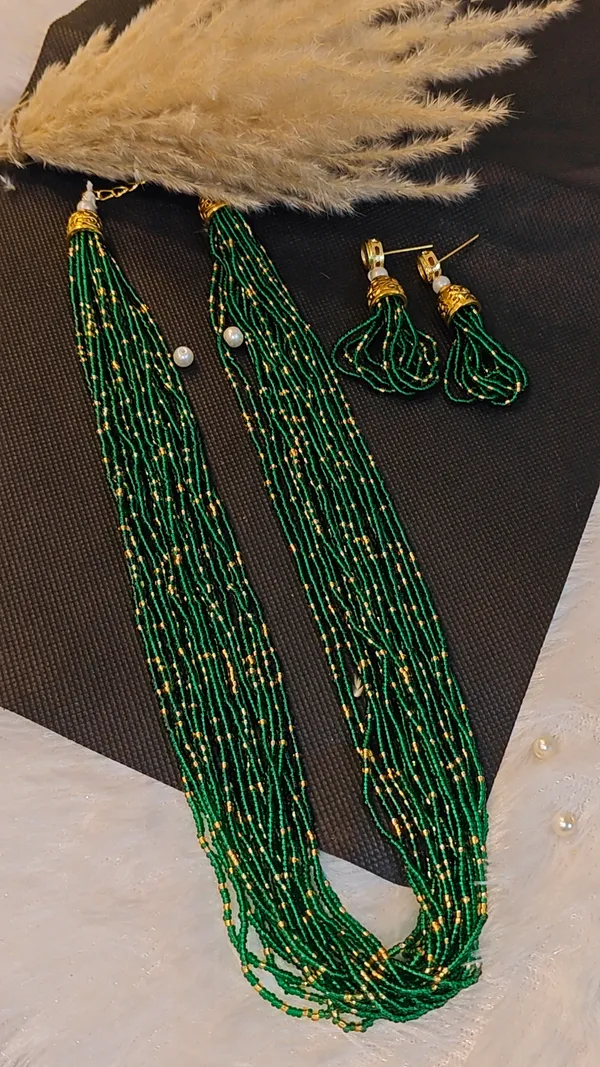ELEGANT_GREEN_&_GOLD_MULTI-LAYER_BEADED_MALA