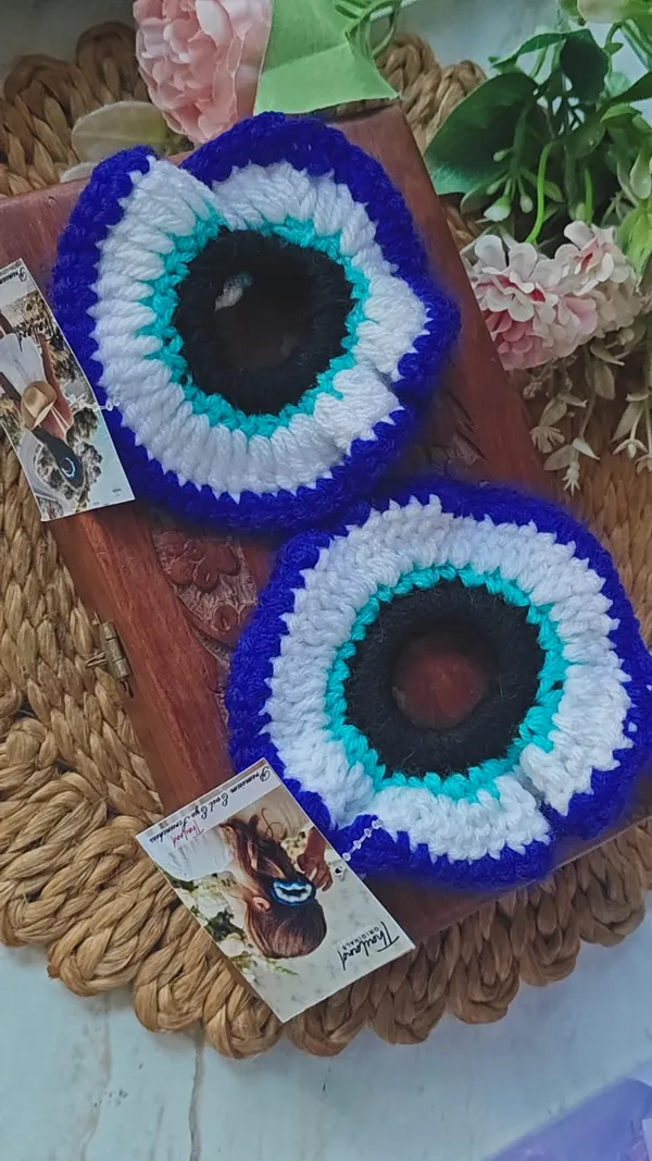 EVIL_EYE_HAND_WOVEN_SCRUNCHY_(_PACK_OF_2)