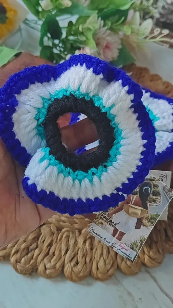 EVIL_EYE_HAND_WOVEN_SCRUNCHY_(_PACK_OF_2)