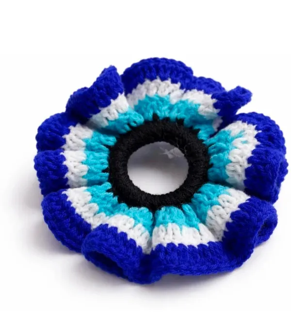 EVIL_EYE_HAND_WOVEN_SCRUNCHY_(_PACK_OF_2)