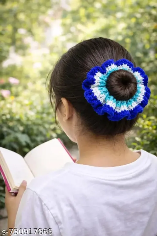 EVIL_EYE_HAND_WOVEN_SCRUNCHY_(_PACK_OF_2)
