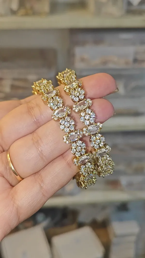 GOLD-TONE_AMERICAN_DIAMOND_BRACELET_-_CRYSTAL_WHITE