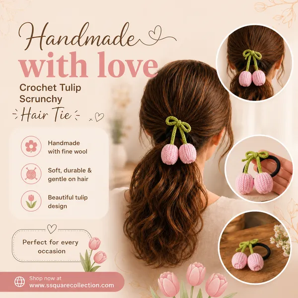 HANDMADE_CROCHET_-_TULIP_HAIR_TIE_(PACK_of_3)