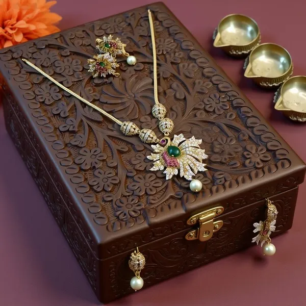 PEACOCK_GOLD-PLATED_NECKLACE_SET_WITH_AD_STONES