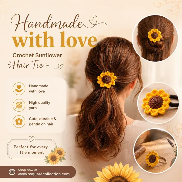 SUNFLOWER_HAIR_SCRUNCHIES_(PACK_OF_2)