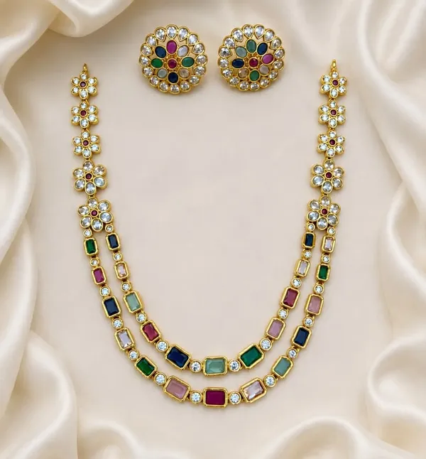 RHEA_-_MULTICOLOUR_FLORAL_DUAL-LAYER_NECKLACE_SET