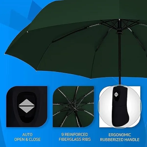 Green_Uv_Protection_Umbrella_For_Sun_Rain_|_3Fold_Auto_Open_Close_Travel_Umbrella_|_Windproof,_Lightweight,_Compact_|_Unisex_For_Men,_Women,_Kids_|_Portable_Stylish