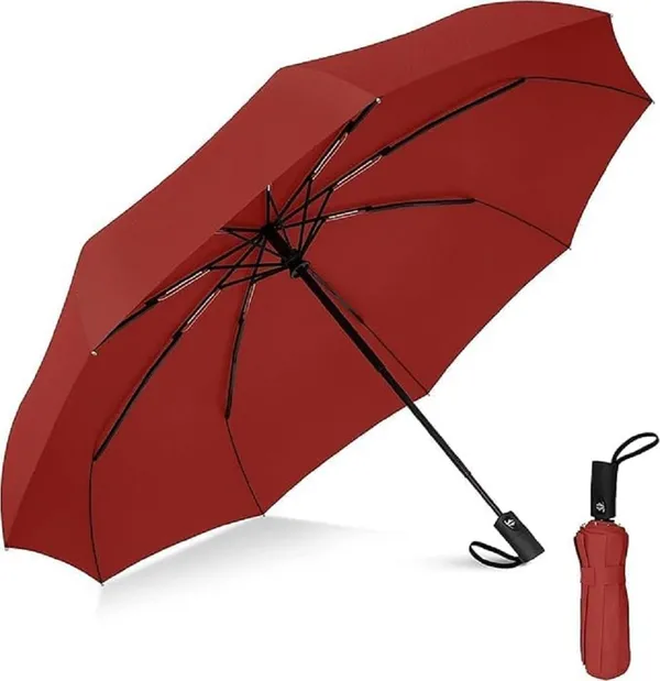 Red_Uv_Protection_Umbrella_For_Sun_Rain_|_3Fold_Auto_Open_Close_Travel_Umbrella_|_Windproof,_Lightweight,_Compact_|_Unisex_For_Men,_Women,_Kids_|_Portable_Stylish