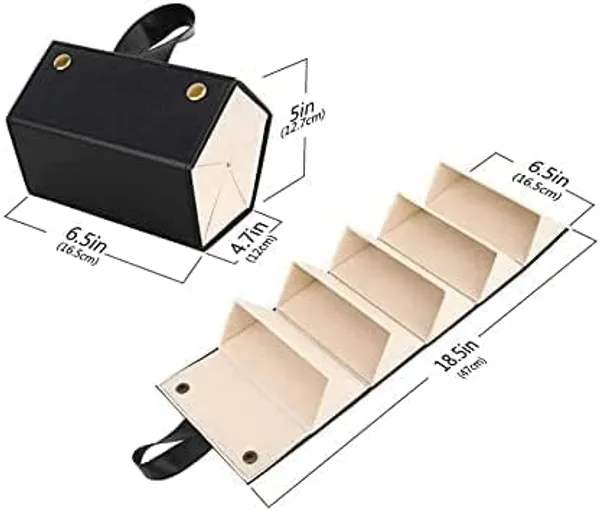 Black_Foldable_Sunglasses_Organizer_Case_5_Slot_Travel_Eyewear_Storage_Box_For_Men_Women_|_Portable_Hanging_Glasses_Holder_For_Shades,_Eyeglasses,_Reading_Glasses