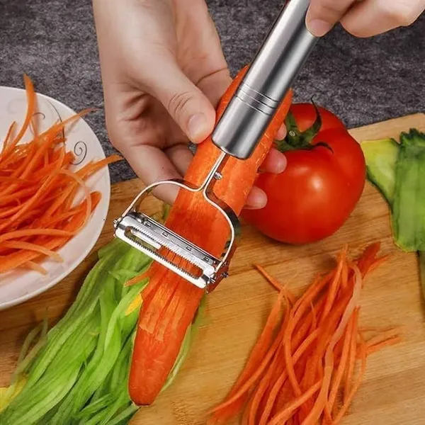 Silver_2In1_Julienne_Vegetable_Peeler_Stainless_Steel_Purpose_Slicer,_Fruit_Veggie_Cutter,_Adjustable_Kitchen_Tool_For_Salad,_Potato,_Noodles_Medium