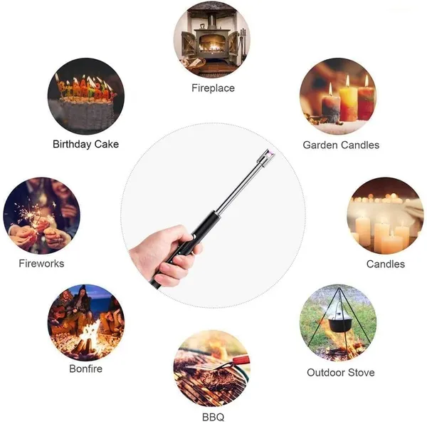Blue_Usb_Rechargeable_Electric_Lighter_With_Led_Display_Windproof_Arc_Lighter_With_Long_Flexible_Neck_For_Kitchen,_Gas_Stove,_Candles_Bbq