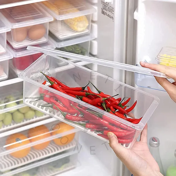 Transparent_Fridge_Storage_Containers_Pack_Of_3_1500_Ml_Boxes_With_Removable_Drain_Plate_Lids_Stackable_Organizer_Box_Fruits_Vegetables_With_And_Airtight_Lid_Plastic_Keeps_Meat_Fish_Fresh_Longer