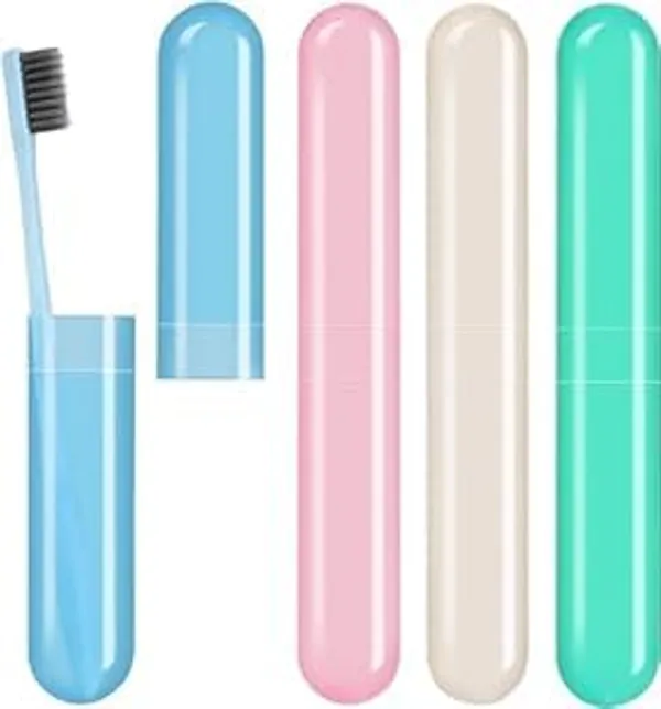 Multicolor_2_Pcs_Tongue_Cleaner_And_2_Pcs_Toothbrush_Cover_Case_With_Travel_Toothbrush_Case_Tongue_Scrapper,_Plastic_Brush_Holder_For_Travel_Kit,_Tooth_Brush_Holder_For_Traveling_2_Pcs_Tc_Tcc