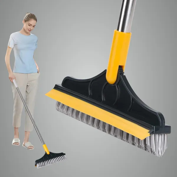 Yellow_2In1_Bathroom_Tiles_Cleaning_Brush_With_Wiper_|_120°_Rotating_Scrub_Brush_With_Long_Handle_For_Floor,_Wall_Grout_|_Purpose_Bathroom,_Kitchen_Home_Cleaning_Tool