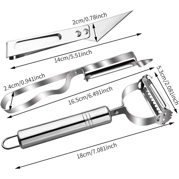 Silver_3_In_1_Peeler_Julienne_For_Salad,_Potato_Peeler,_Vegetable_Slicer,_Functional,_Fruit_Slicer,_Adjustable_Veggie_Shder,_Kitchen_Noodle_Cutter,_Stainless_Steel_Medium