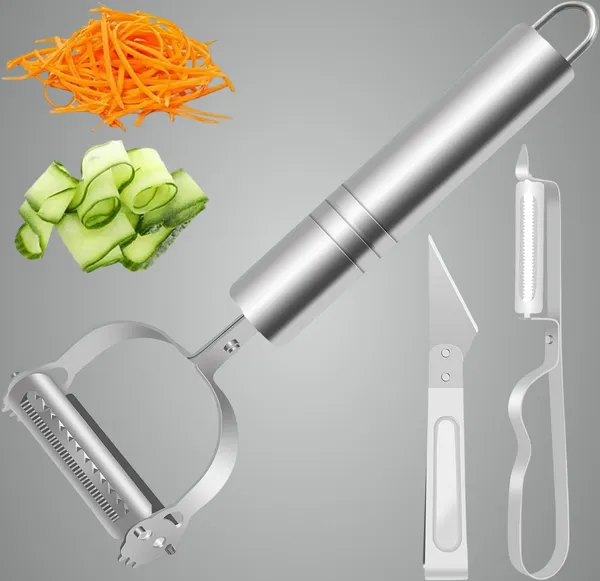 Silver_3_In_1_Peeler_Julienne_For_Salad,_Potato_Peeler,_Vegetable_Slicer,_Functional,_Fruit_Slicer,_Adjustable_Veggie_Shder,_Kitchen_Noodle_Cutter,_Stainless_Steel_Medium