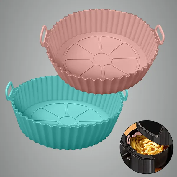 Multicolor_Pack_Of_2_Air_Fryer_Silicone_Basket_Reusable,_Nonstick_Heat_Resistant_Liners_For_Air_Fryer,_Oven,_Microwave_Instant_Pot_|_Dishwasher_Safe,_Foodgrade_Silicone,_Round_Air_Fryer_Accessories