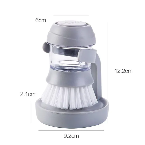 Green_Plastic_Cleaning_Brush_With_Soap_Dispenser_For_Kitchen_Sink_Washbasin,_Dish_Washer_With_Storage_Stand_Holder,Palm_Scrub_Soap_Dispenser_Washingup_Brush