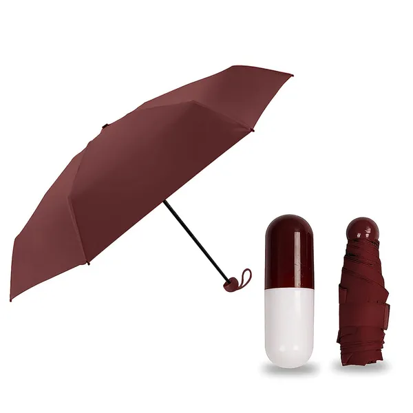 Brown_Capsule_Umbrella_For_Rain_5_Fold_Manual_Open_Small_Umbrella_For_Kids,_Women_And_Men_With_Sun_Protection,_Foldable_Mini_Windproof_Waterproof_Capsule_Case