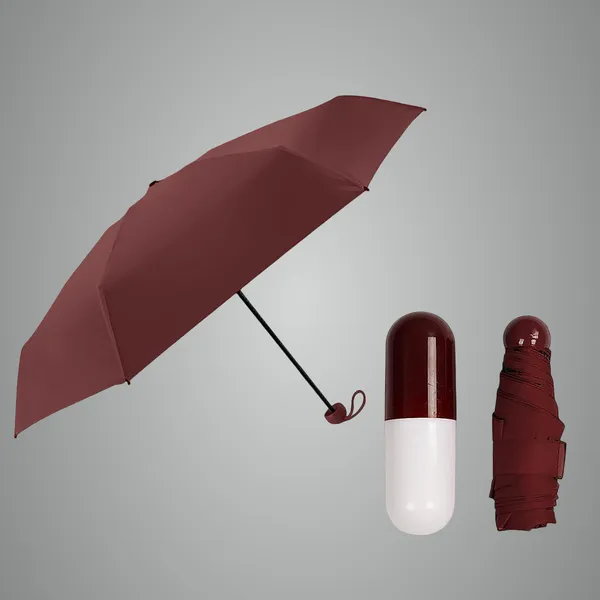 Brown_Capsule_Umbrella_For_Rain_5_Fold_Manual_Open_Small_Umbrella_For_Kids,_Women_And_Men_With_Sun_Protection,_Foldable_Mini_Windproof_Waterproof_Capsule_Case